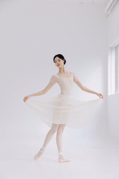 When You Are Alone Skirt Gold Beige [Ode on Tutu]