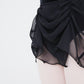 Noir-shirring Skirt [Ode on Tutu]